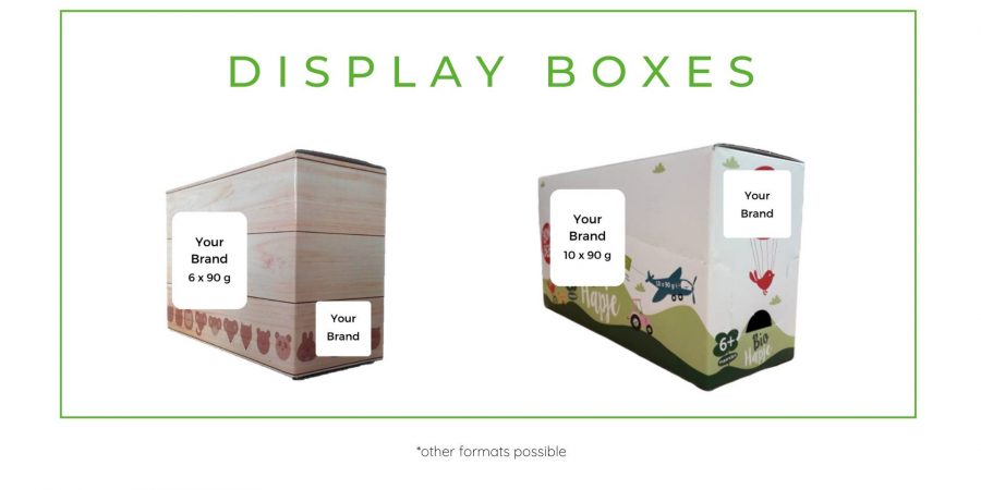Display box display box for baby food pouches